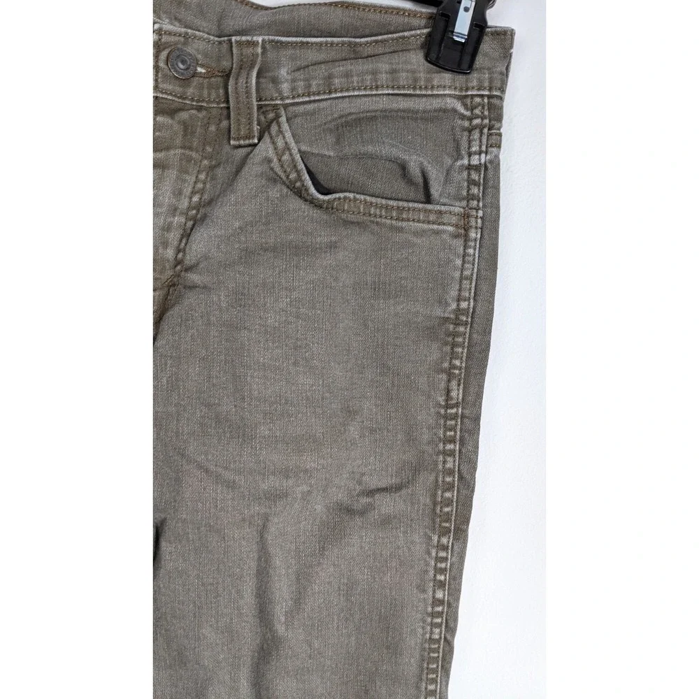 Levi's 511 Slim Stretch‎ Denim Pants – Green/Brown Casual Modern Fit 31×30